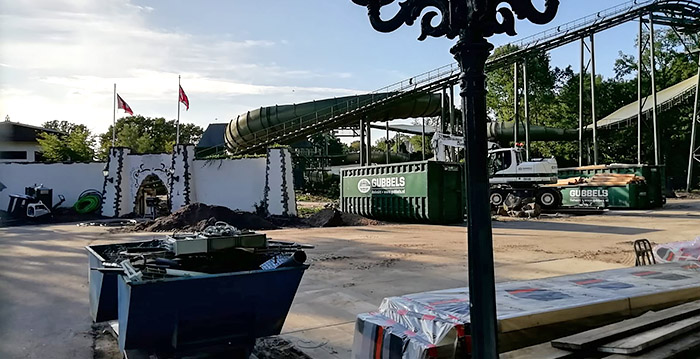 Foto's: Efteling onmiddellijk gestart met sloopwerkzaamheden bij Bob