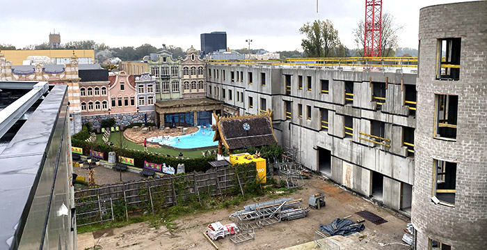 Foto's: zo groot wordt het Plopsa Hotel in Plopsaland De Panne