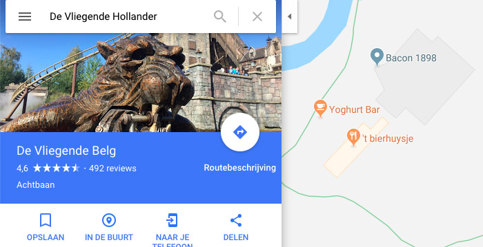 Kwajongens veranderen namen van Efteling-attracties in Google Maps