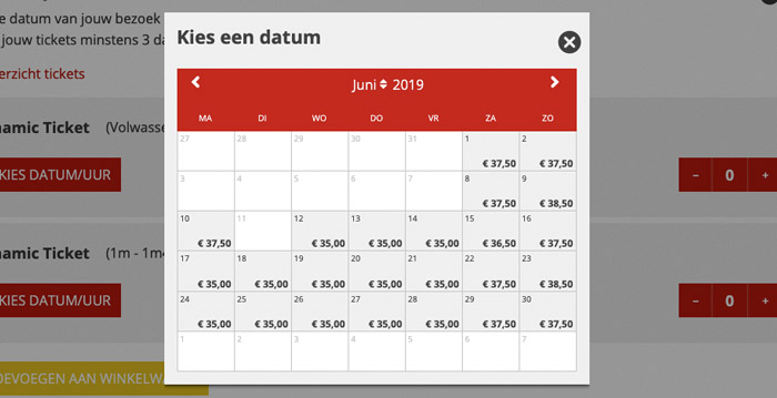 Walibi Belgium voert variabele entreeprijs in