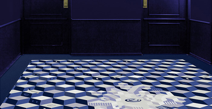 Tegenstrijdigheid Technologie ZuidAmerika Gewaagde keuze: Escher-achtige vloerbedekking in Efteling Hotel -  Looopings.nl