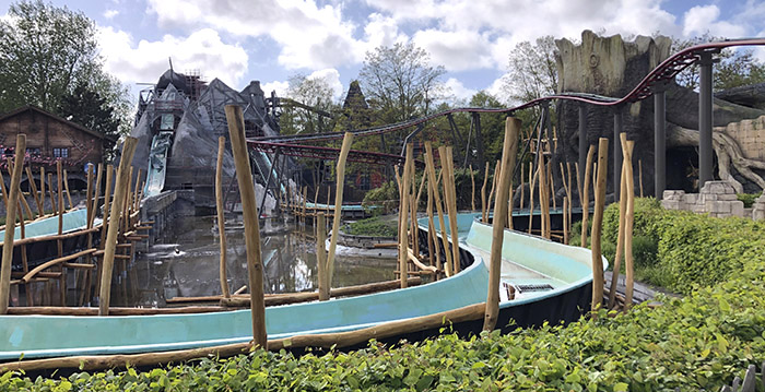 Vernieuwde waterbaan Plopsaland pas volgend jaar helemaal af