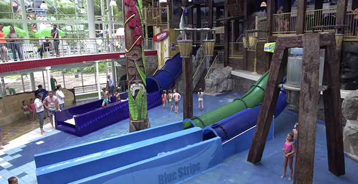 Vier nieuwe glijbanen in Tikibad Duinrell