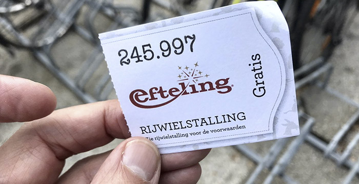 Efteling maakt fietsenstalling gratis