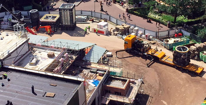 Torens van nieuwe Efteling-attractie Symbolica komen in beeld