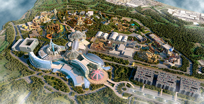 Dit gigantische attractiepark moet in 2024 de poorten openen