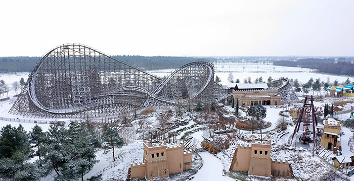Toverland houdt foodtruck dicht vanwege sneeuwoverlast