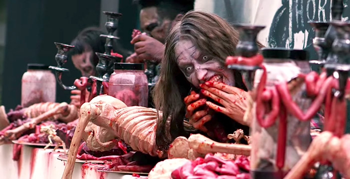 Zombies uit The Walking Dead maken straten van Londen onveilig