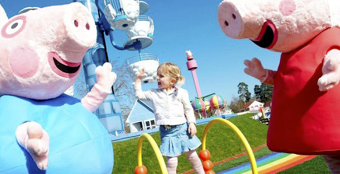 Peppa Pig verovert de pretparkwereld