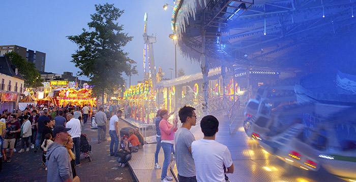 Hardloopwedstrijd op grootste kermis van de Benelux