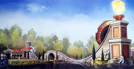 Parc Astérix kondigt nieuwe attractie aan: achtbaan met slingerende schijf