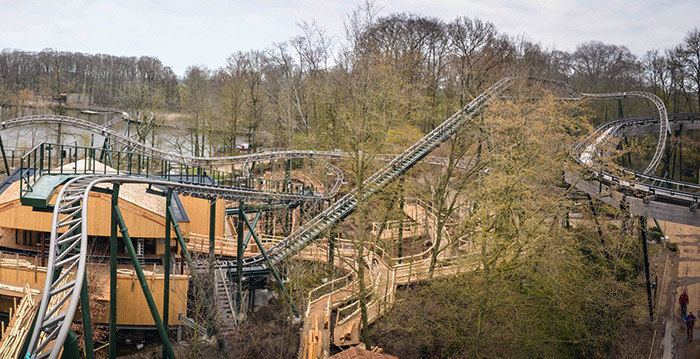 Foto's: nieuwe achtbaan Bellewaerde bijna klaar voor gebruik