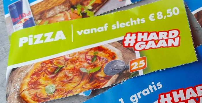 Speciale actie in Walibi Holland: 0 euro korting op een pizza