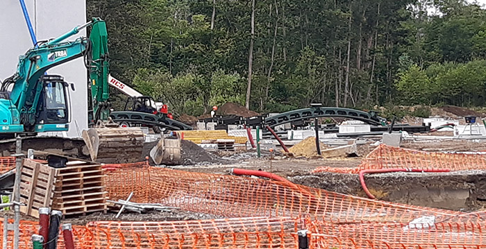 Eerste baandelen van mega coaster gearriveerd in Walibi Belgium