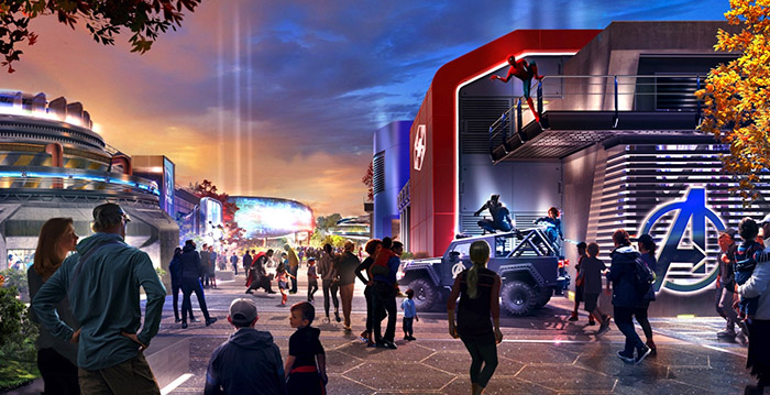 Disneyland Paris toont nieuw ontwerp voor Marvel-themagebied