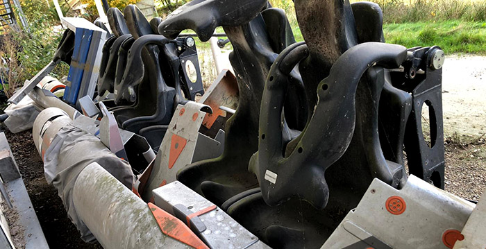 Foto's: Bobbejaanland laat achtbaankarretje wegrotten