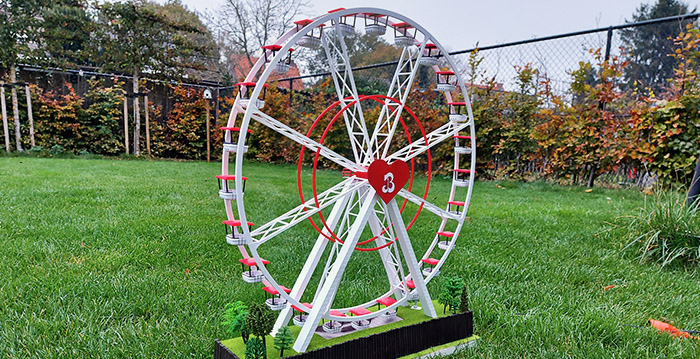 Reuzenrad Bobbejaanland nagebouwd met behulp van 3D-printer