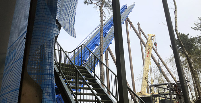 Hoogste punt van nieuwe wing coaster Toverland komt in zicht