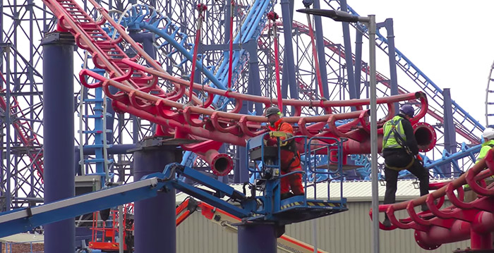 Video: Engels pretpark vervangt deel van iconische achtbaan