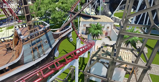 Makers van nieuwe pretparkgame Planet Coaster vertonen hun kunsten