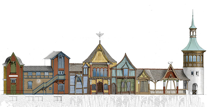 Eerste ontwerp: Europa-Park brengt afgebrand themagebied weer tot leven