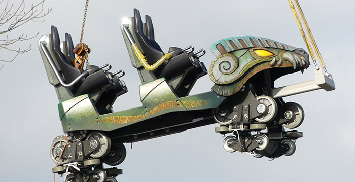 Foto's: dit zijn de treinen van de nieuwe achtbaan in Walibi Belgium