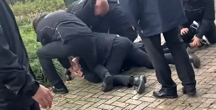 Bizarre video: Efteling-bezoeker tegen de grond gewerkt door beveiligers