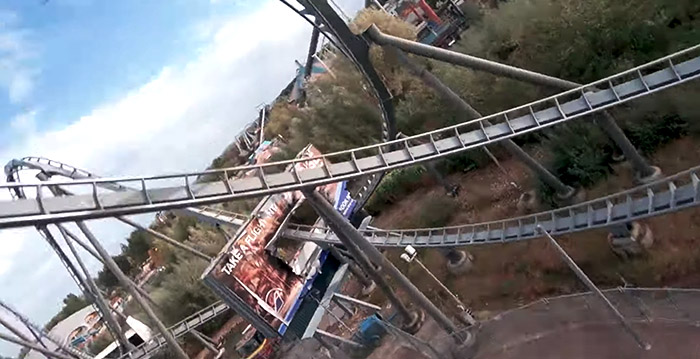 Drone zorgt voor unieke beelden van Engels pretpark