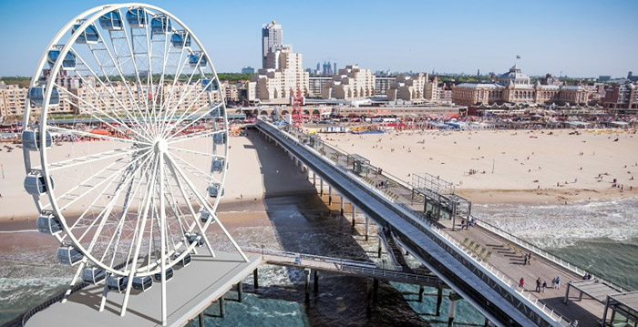 Groen licht voor veertig meter hoog reuzenrad op Pier in Scheveningen