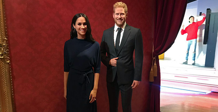 Hoog bezoek bij Madame Tussauds: Meghan Markle en prins Harry