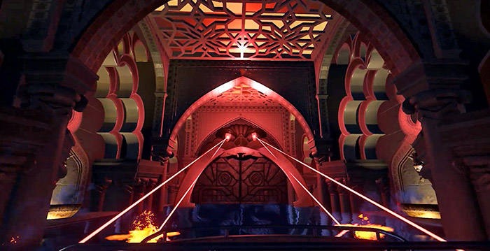 Efteling-attractie Fata Morgana van binnen en buiten nagebouwd in computerspel
