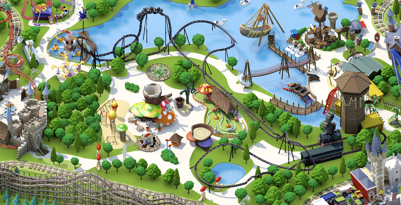 Prominente plek voor nieuwe achtbaan Plopsaland op parkplattegrond