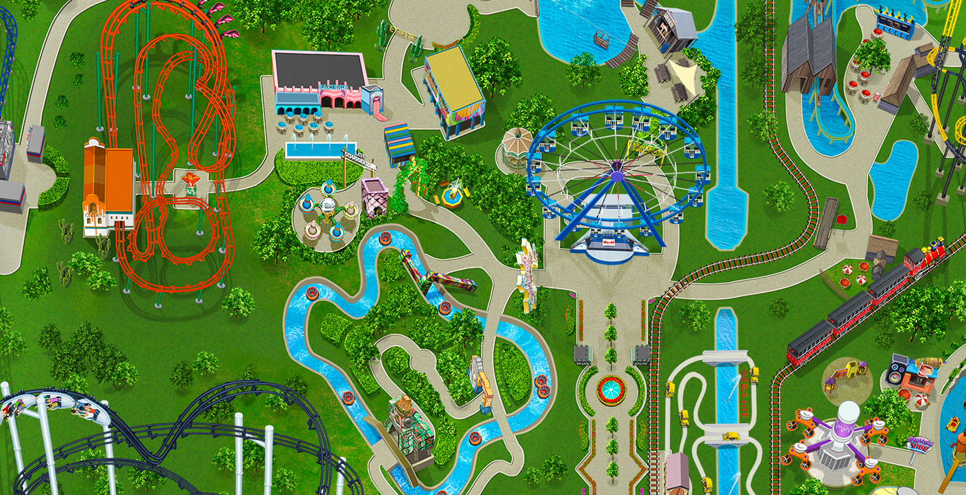 Plattegrond Walibi Holland verraadt nieuw uiterlijk van themagebied Exotic