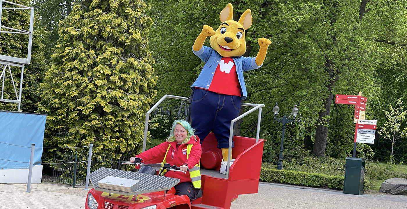 Foto's: nieuwe mascotte Walibi Holland laat zich voor het eerst zien