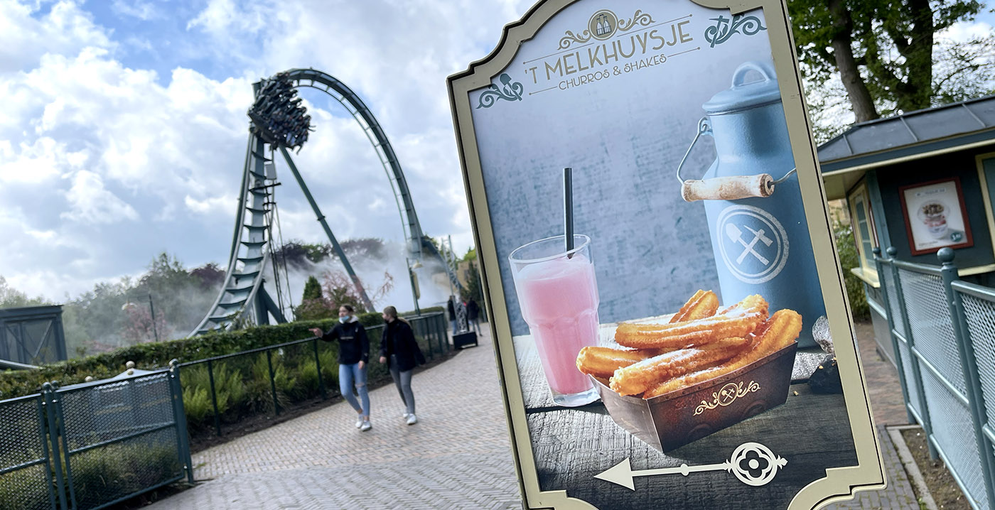 Efteling vervangt pizza's door churros bij Baron 1898