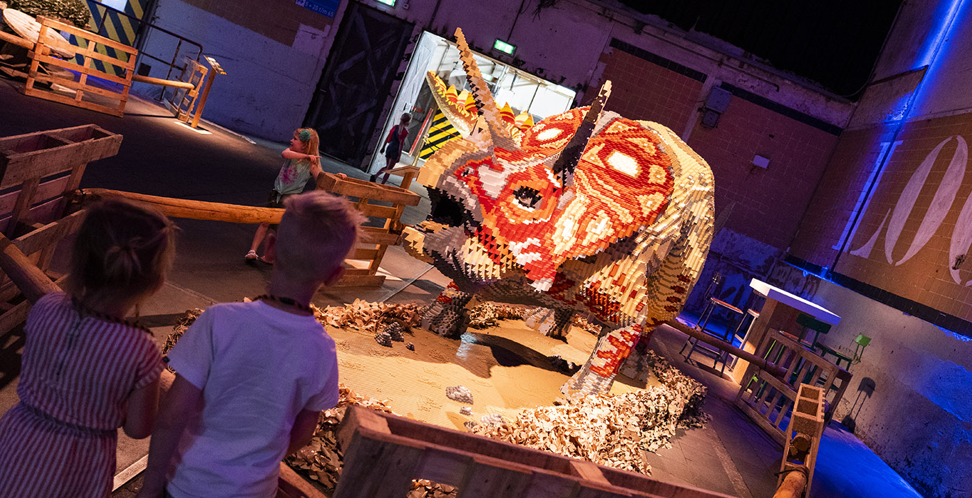 Expositie met Lego-dino's in Utrecht: de Dino Fabriek
