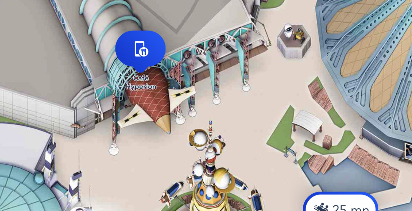 Nieuw in Disneyland Paris: eten bestellen via app