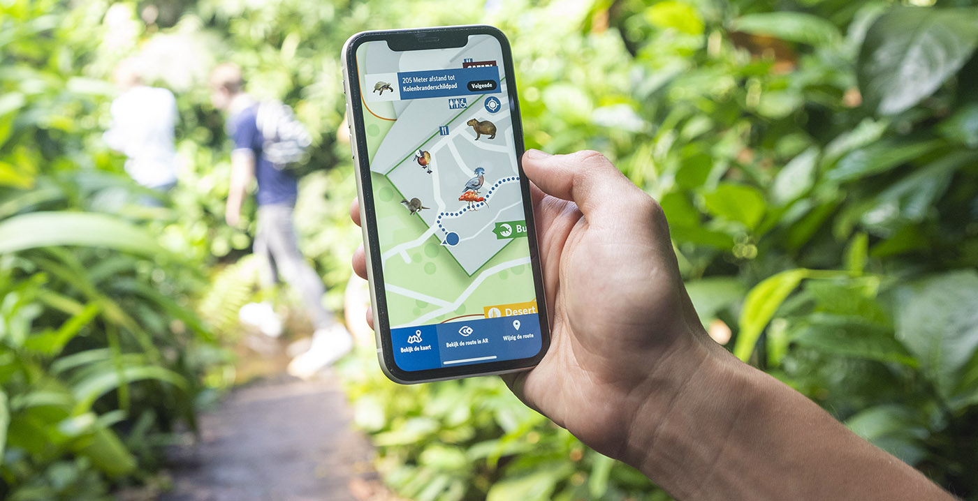 Nieuwe app van Burgers' Zoo werkt met 'intelligente technologie'