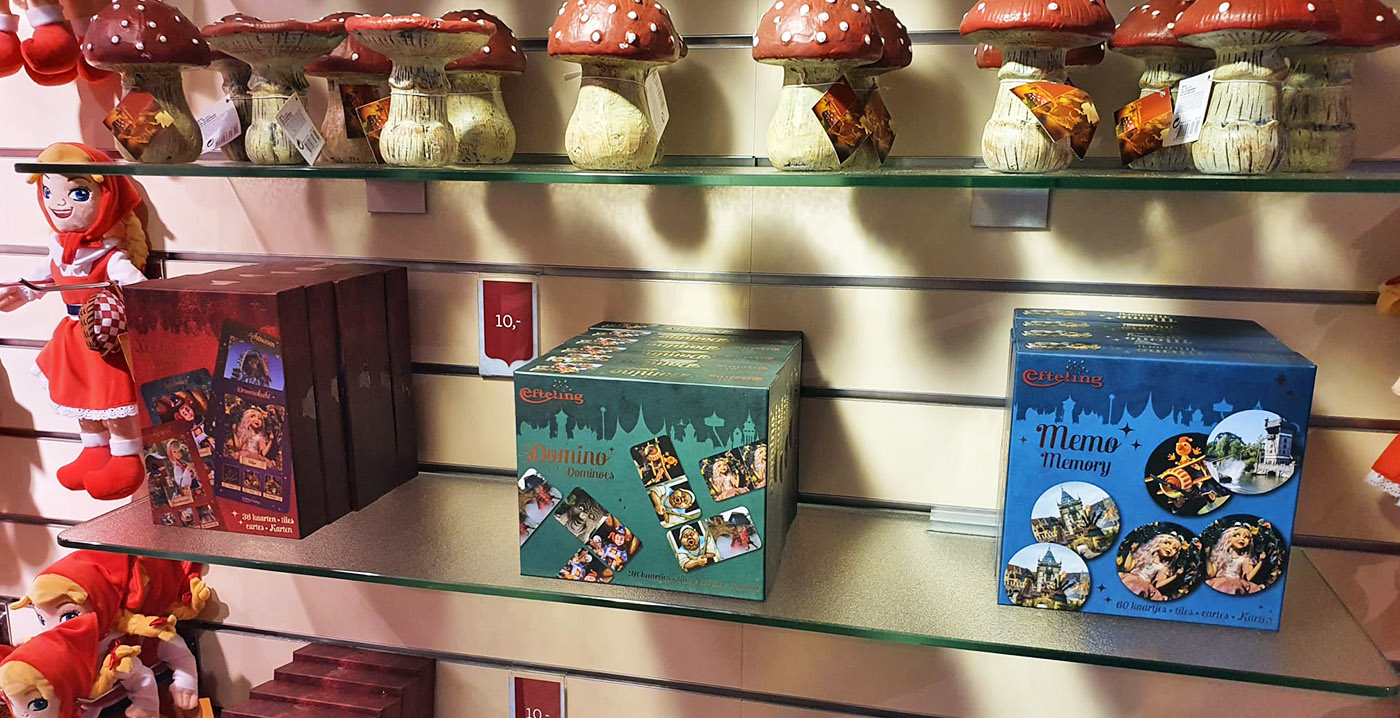 Nieuwe Efteling-spellen: domino, kwartet en memory