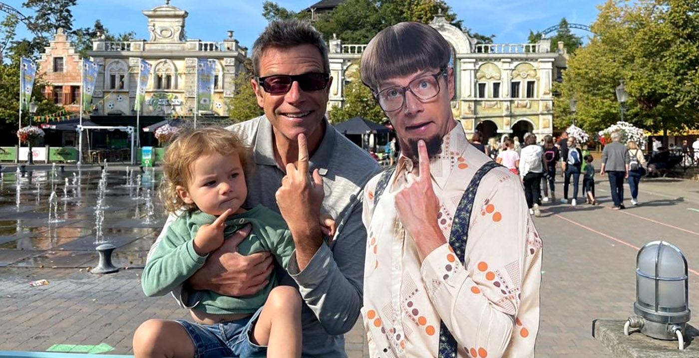 Foto: Samson-acteur loopt zichzelf tegen het lijf in Plopsaland