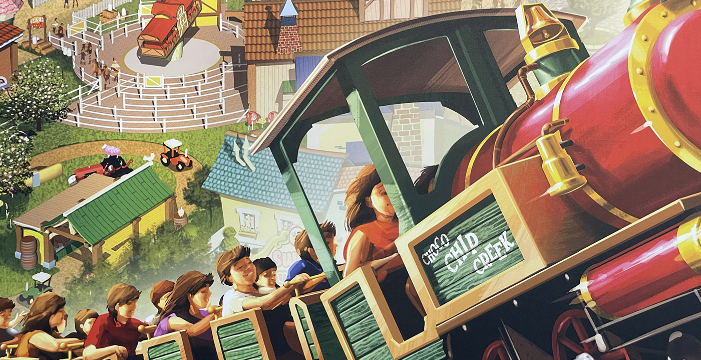 Eerste ontwerpen van nieuw themagebied Energylandia: Sweet Valley