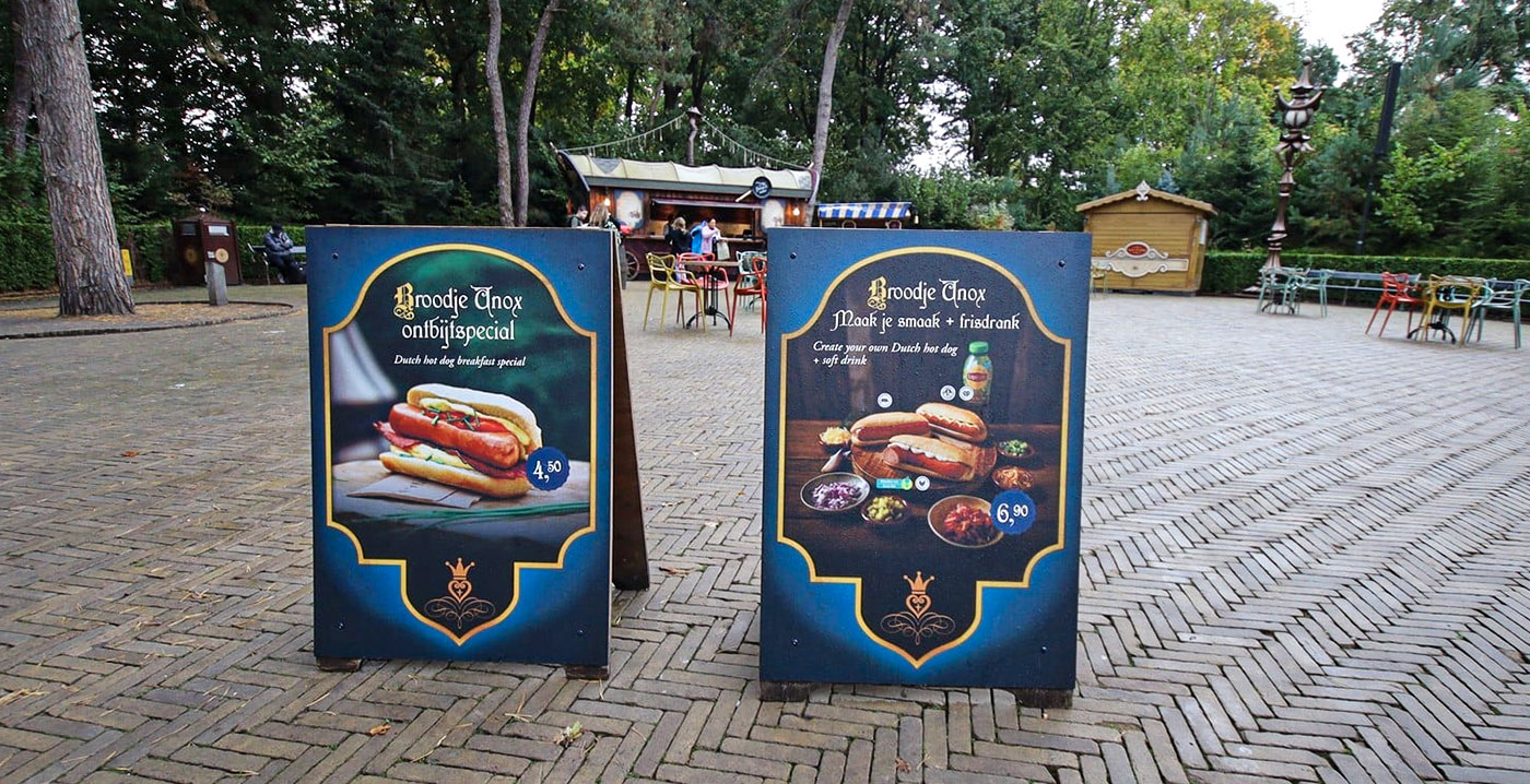 Efteling heeft nu ook Broodje Unox met kiprookworst