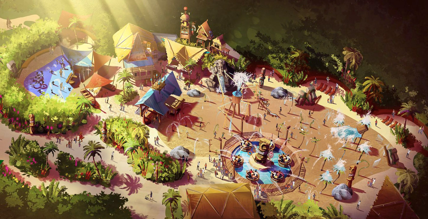 Frans Walibi-park investeert in Exotic Island: nieuwe achtbaan en waterattractie