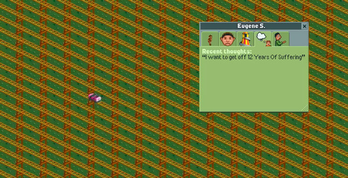 Man bouwt langste RollerCoaster Tycoon-achtbaan ooit: één ritje duurt ruim twaalf jaar
