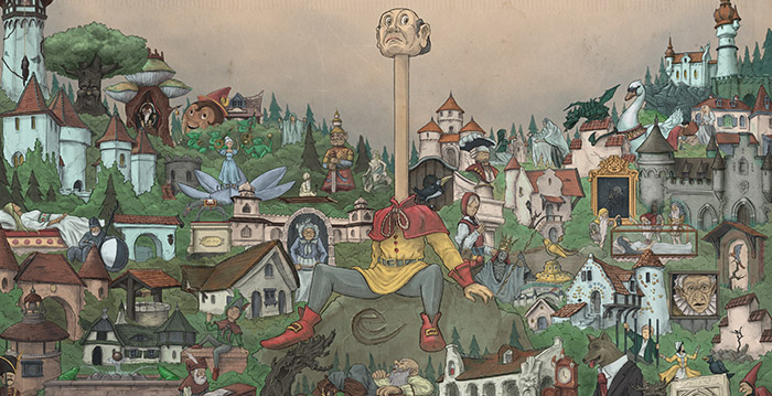 Efteling fan maakt bijzondere illustraties van alle sprookjes uit het Sprookjesbos