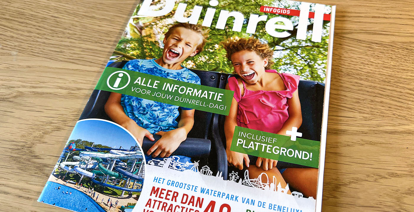 Duinrell kiest voor infogids in plaats van parkplattegrond