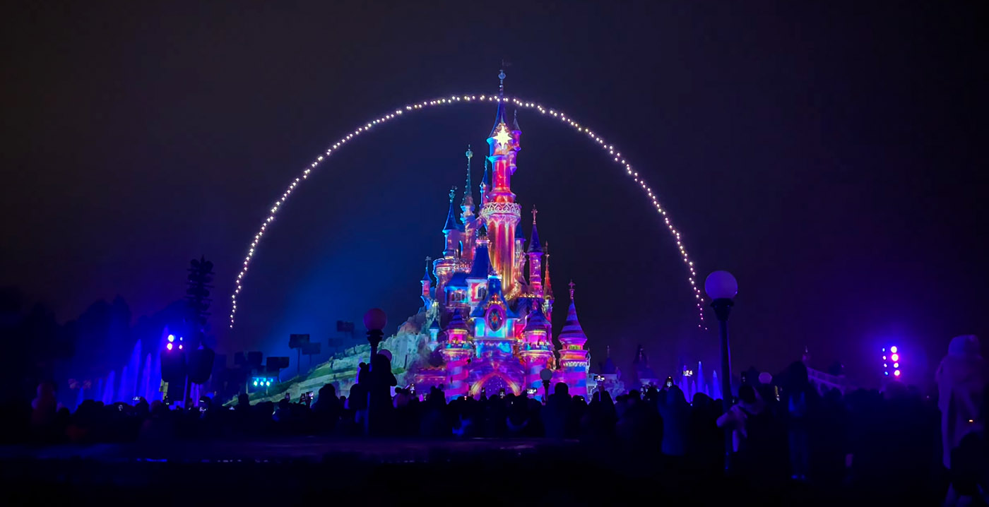 Disneyland Paris vernieuwt droneshow: langere voorstelling met nieuw effect