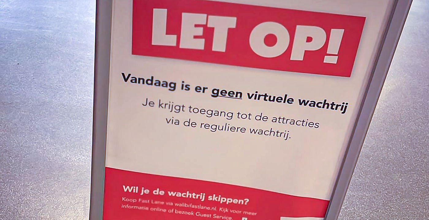 Verplichte virtuele wachtrij Walibi zorgt al in eerste weekend voor problemen