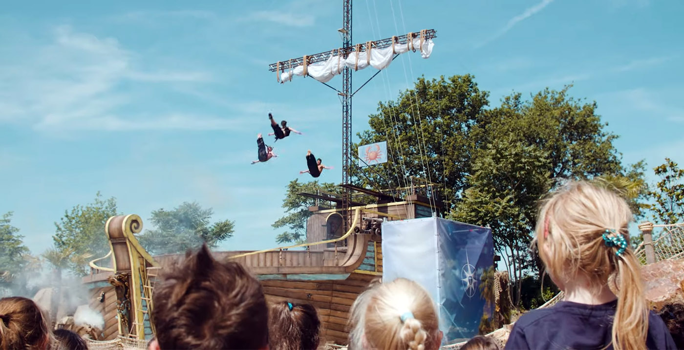 Duikshow voor vierde jaar op rij terug in Toverland