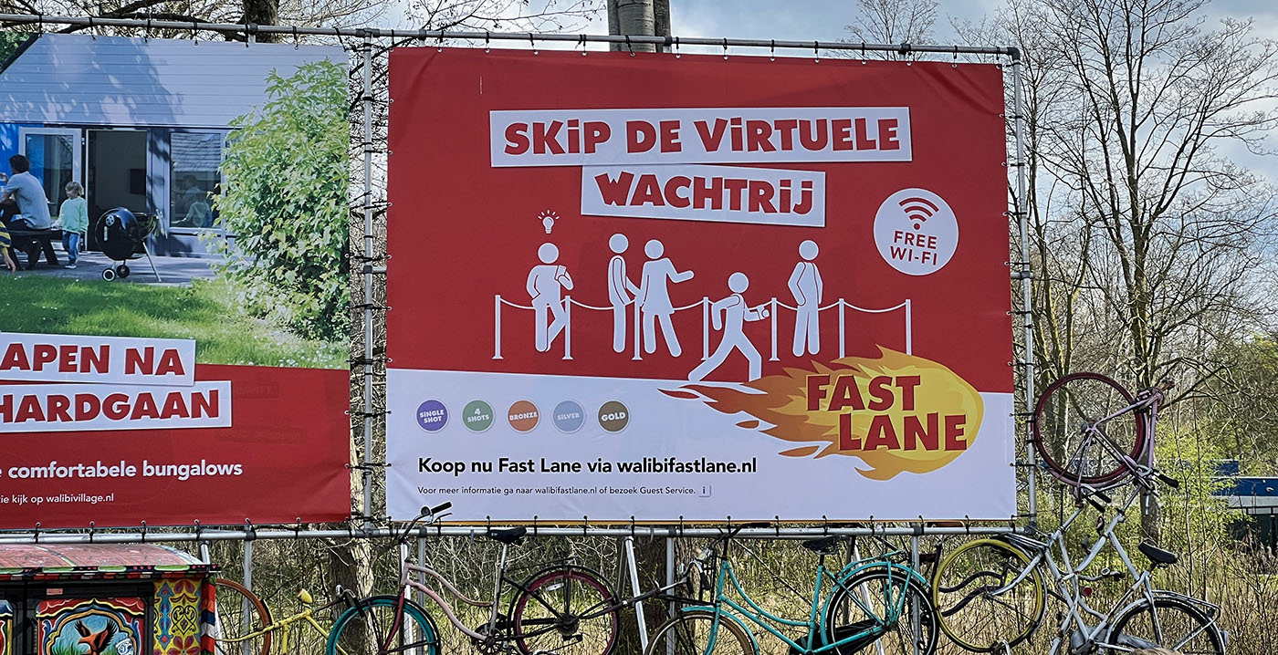 Verplichte virtuele wachtrij in Walibi Holland wordt tot nader order niet gebruikt